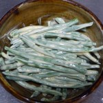 いんげんのあえもの　完成